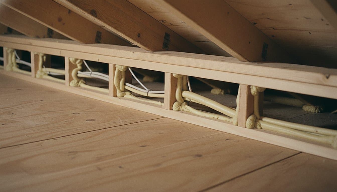 Sealed and caulked air leaks