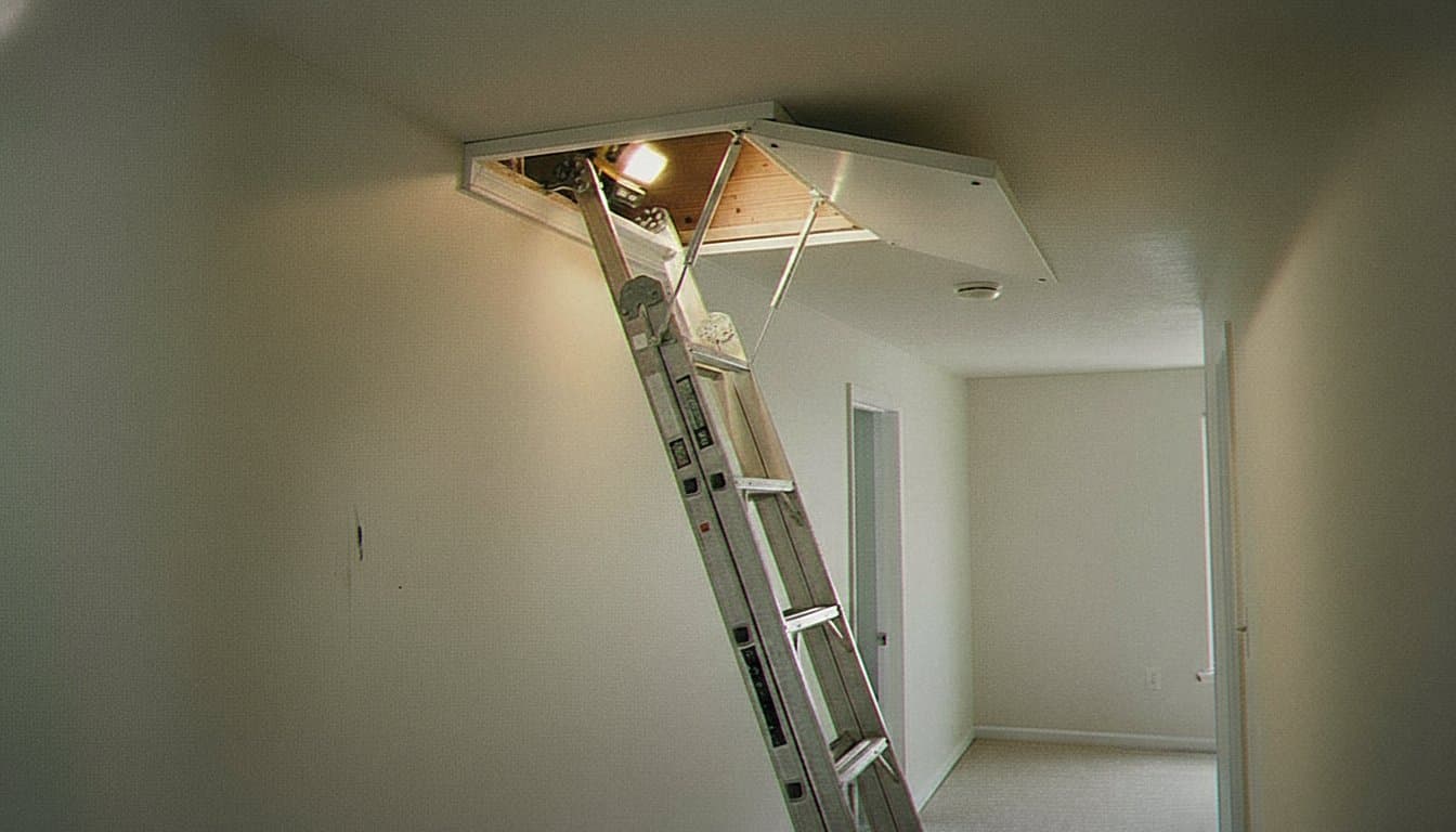 Attic access hatch sealed