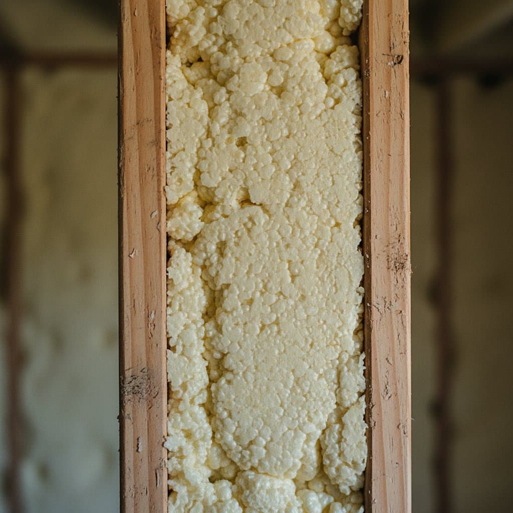 Close-up of dense foam material