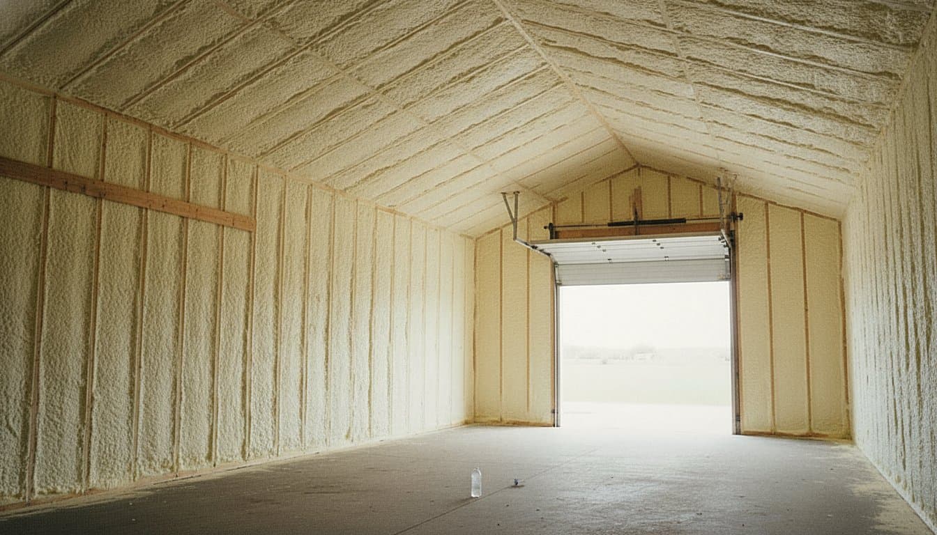 Finished commercial foam application