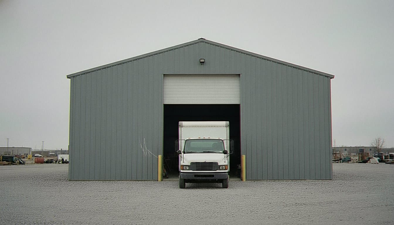 Commercial exterior establishing shot