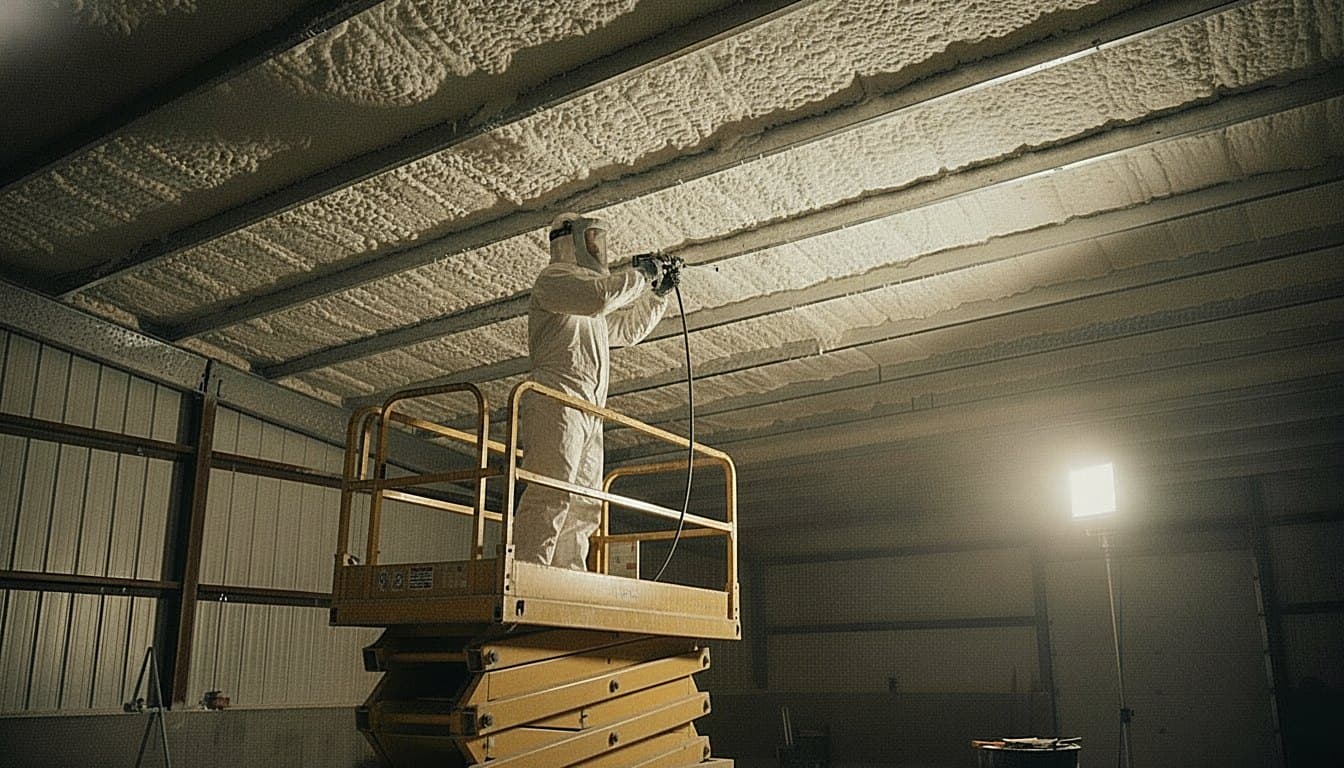Commercial building foam insulation