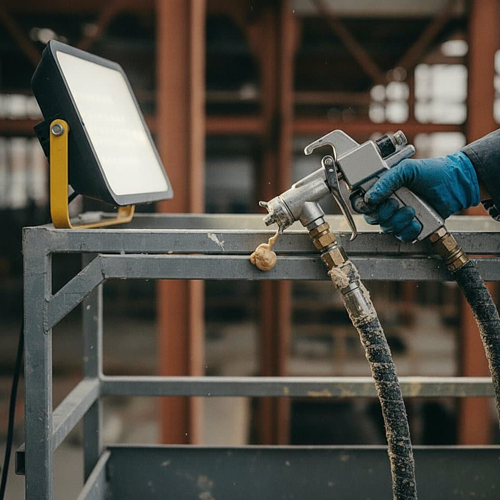 Foam application at height