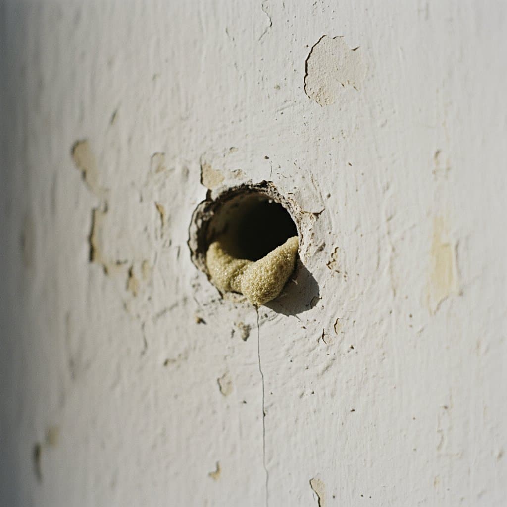 Injection port in wall cavity
